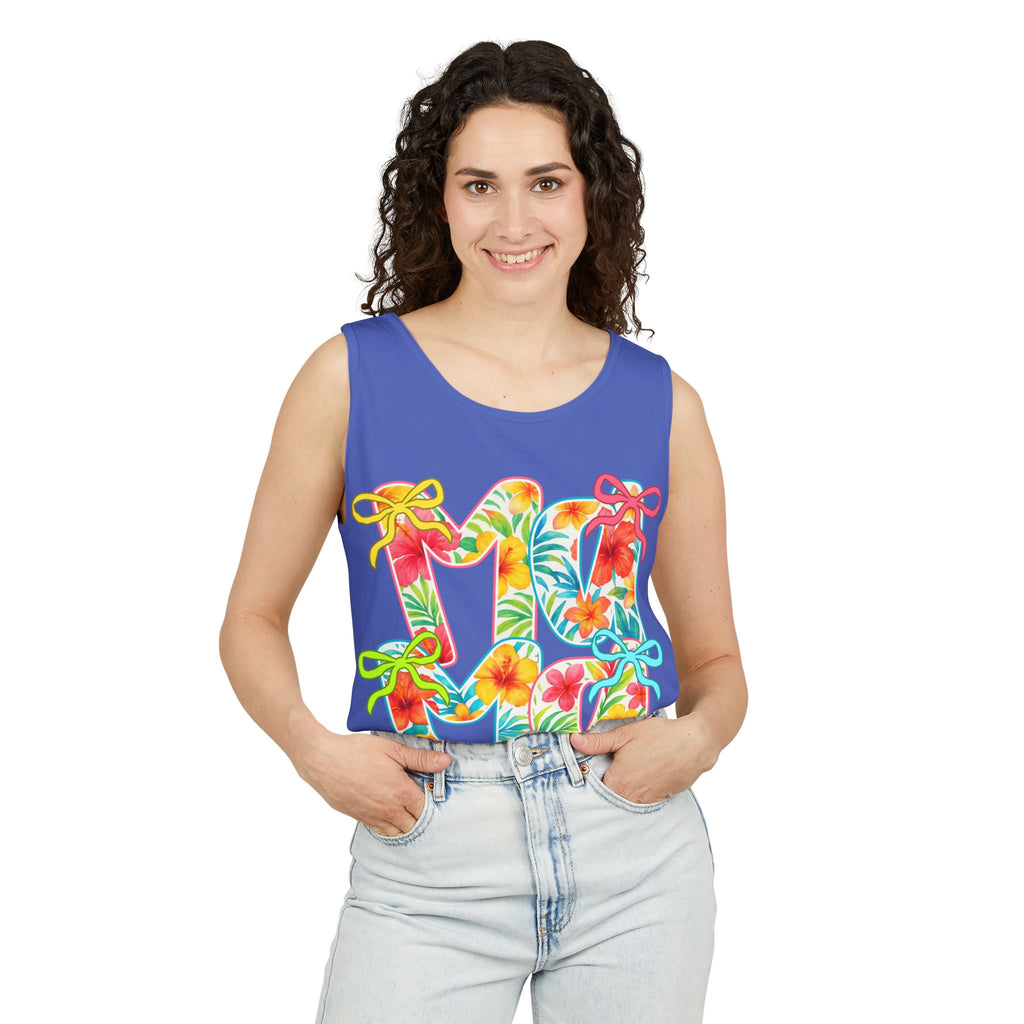 Hawaii Floral 'Mama' Tank Top — Tropical Vacation Beachwear