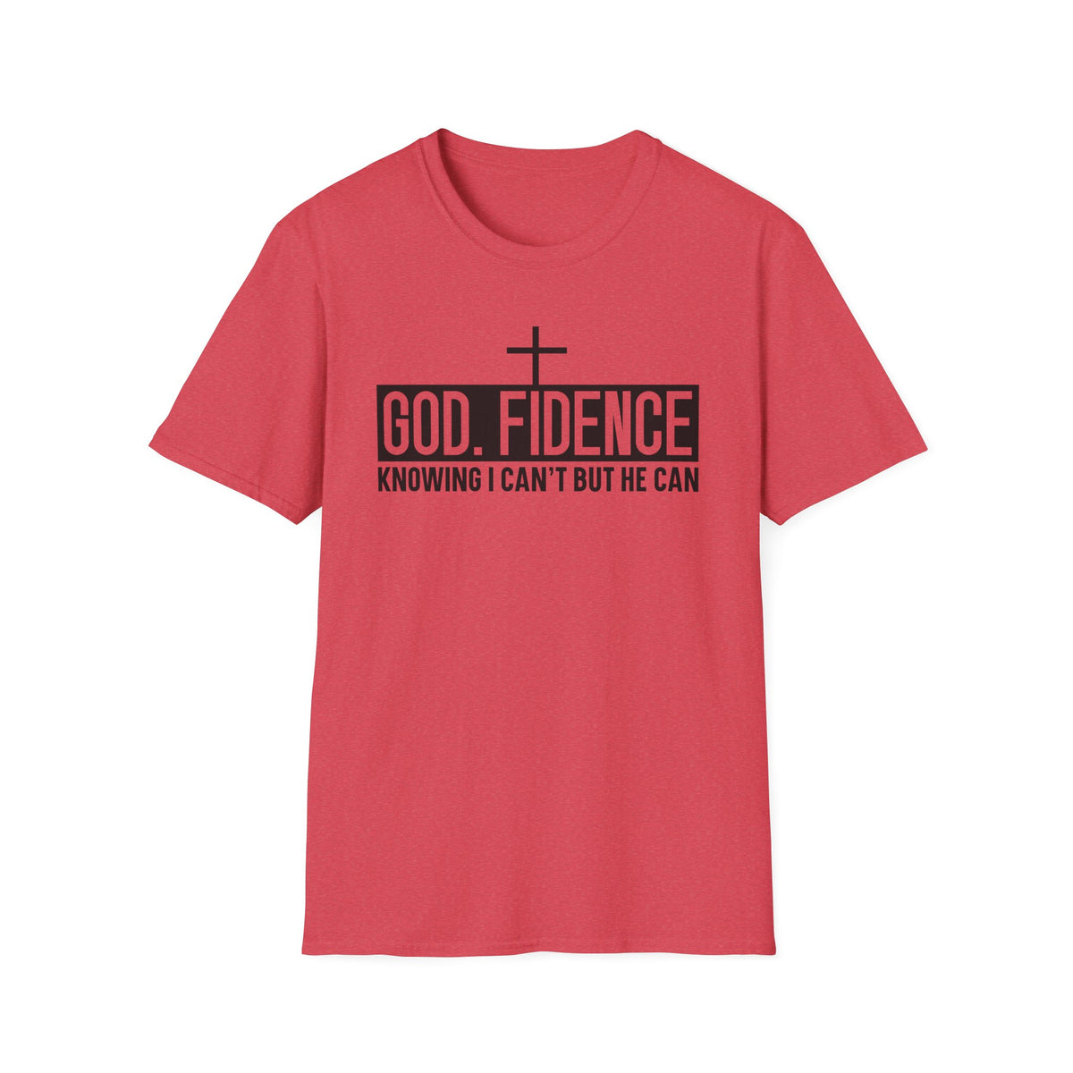 Faith Confidence T-Shirt — "God. Fidence" Christian Inspirational Tee