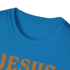 Christian Coffee T-Shirt - "Jesus Loves Me But I Still Need Coffee" Faith Tee
