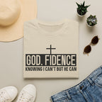 Faith Confidence T-Shirt — "God. Fidence" Christian Inspirational Tee