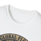 Global Flood Travel Badge T-Shirt – Vintage Ark Graphic Tee ("Unsubscribe from Humanity")