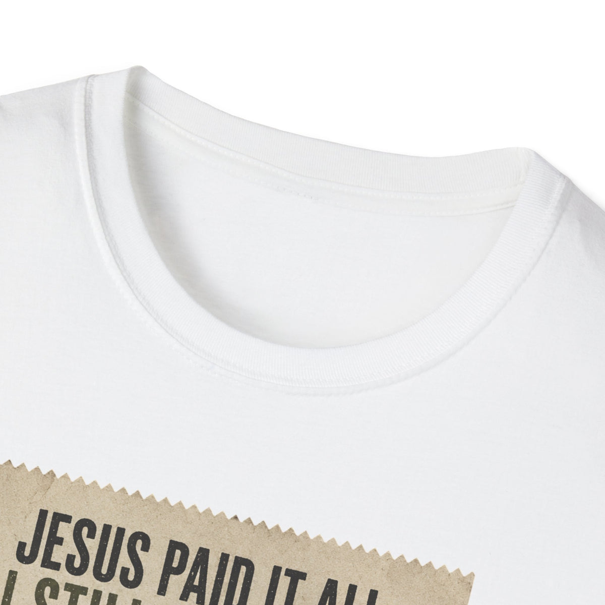 Jesus Paid It All Receipt Tee — 'I Still Have Bills' Christian Humor T-Shirt