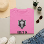 Grace Is Plentiful Christian T-Shirt — Shield & Cross Faith Tee