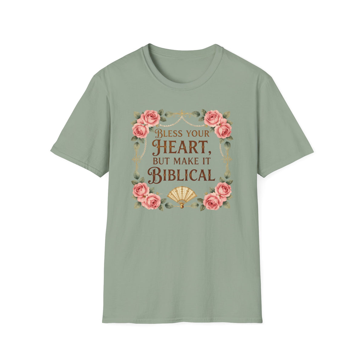 Biblical Blessings T-Shirt — "Bless Your Heart, But Make It Biblical" Floral Tee