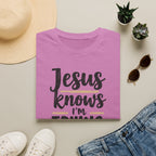 Jesus Knows I’m Trying Christian T-Shirt
