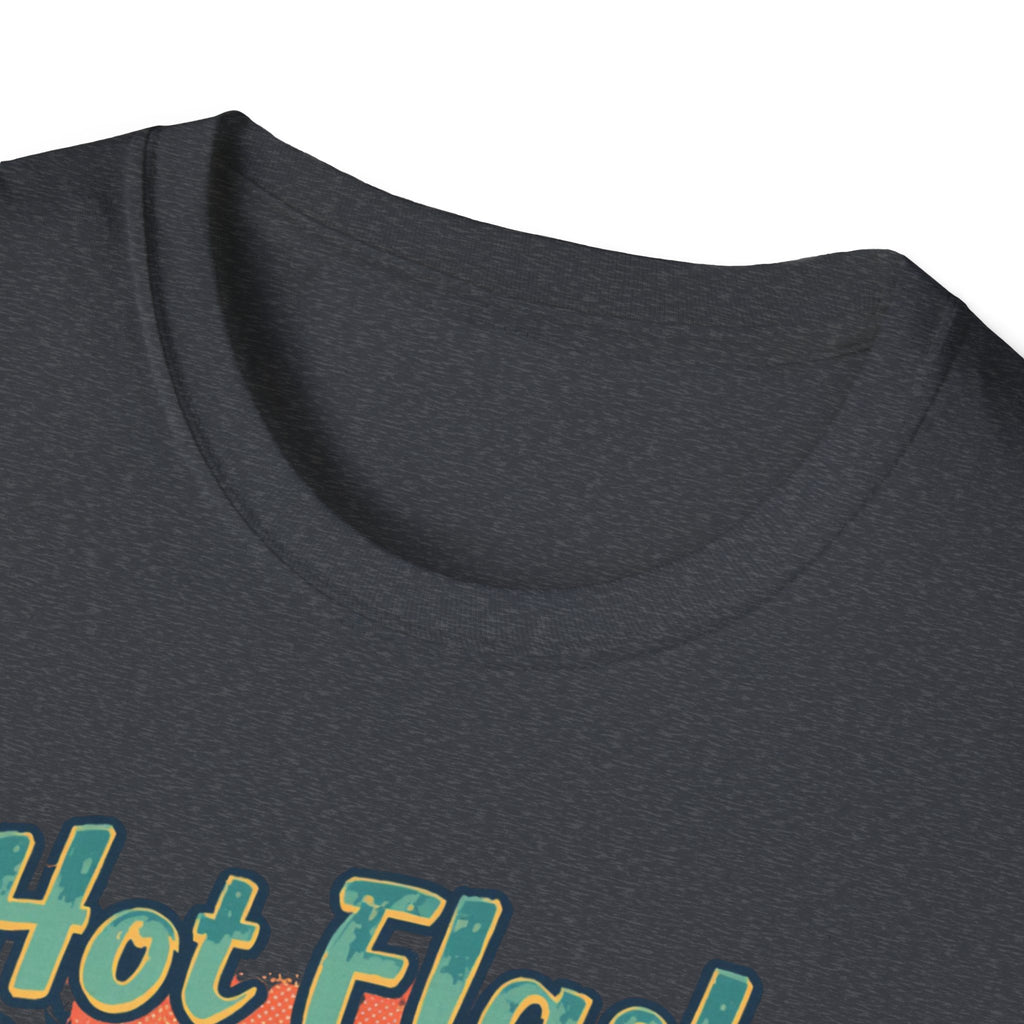 Hot Flash Summer Tour Retro Beach T-Shirt — Funny Menopause Graphic Tee