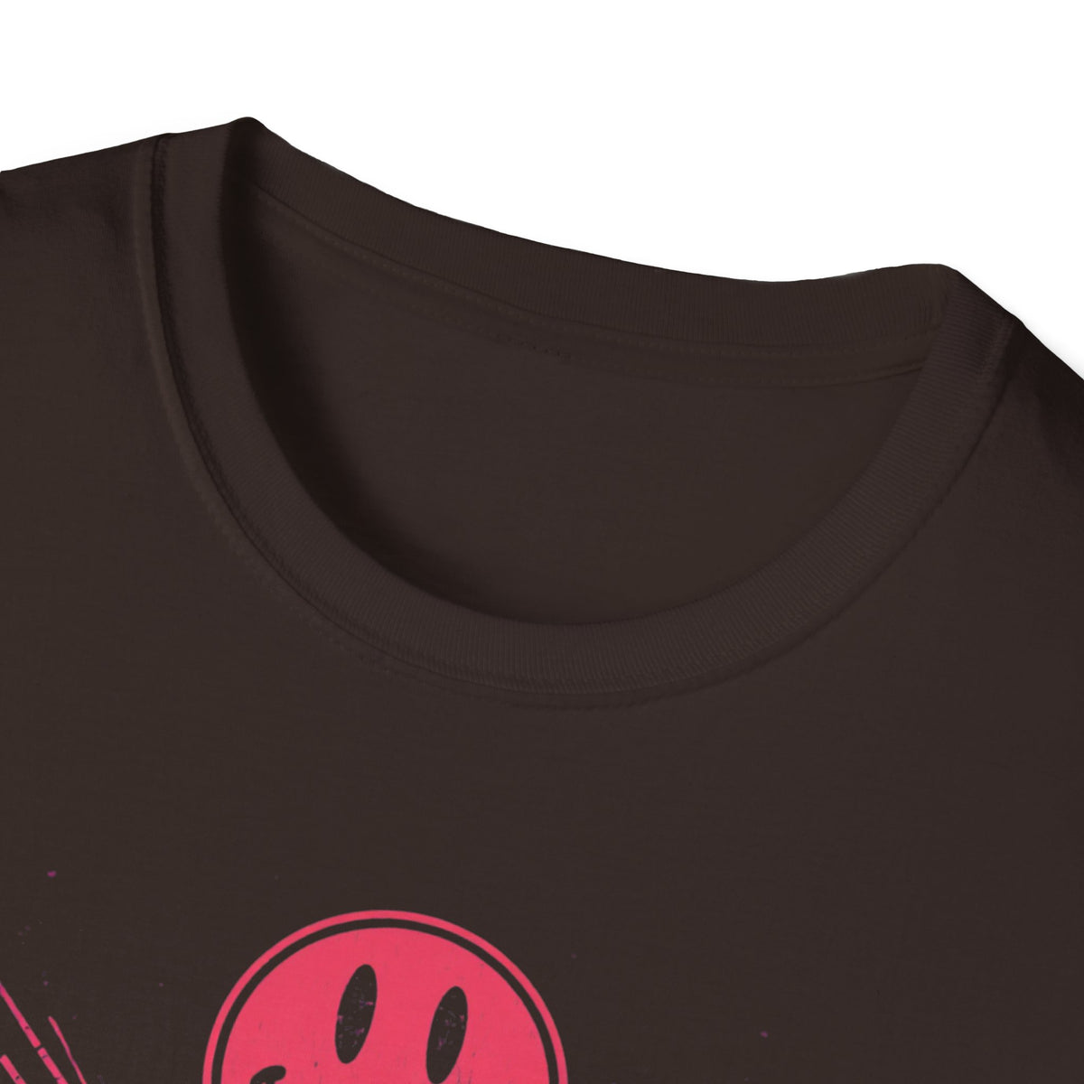 Faith Smiley Cross T-Shirt — Colorful Retro Smile Faces Graphic Tee
