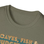 T‑Shirt — "Loaves, Fish & Budget Cuts: Miracles Don’t Cover Inflation"