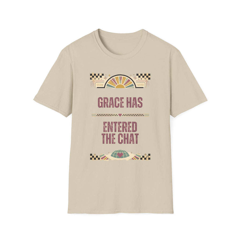 Grace Has Entered the Chat T-Shirt — Retro Boho Graphic Tee for Women