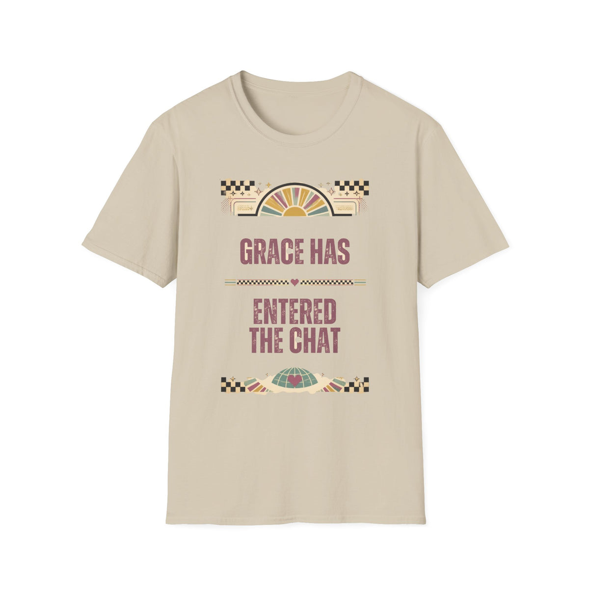 Grace Has Entered the Chat T-Shirt — Retro Boho Graphic Tee for Women