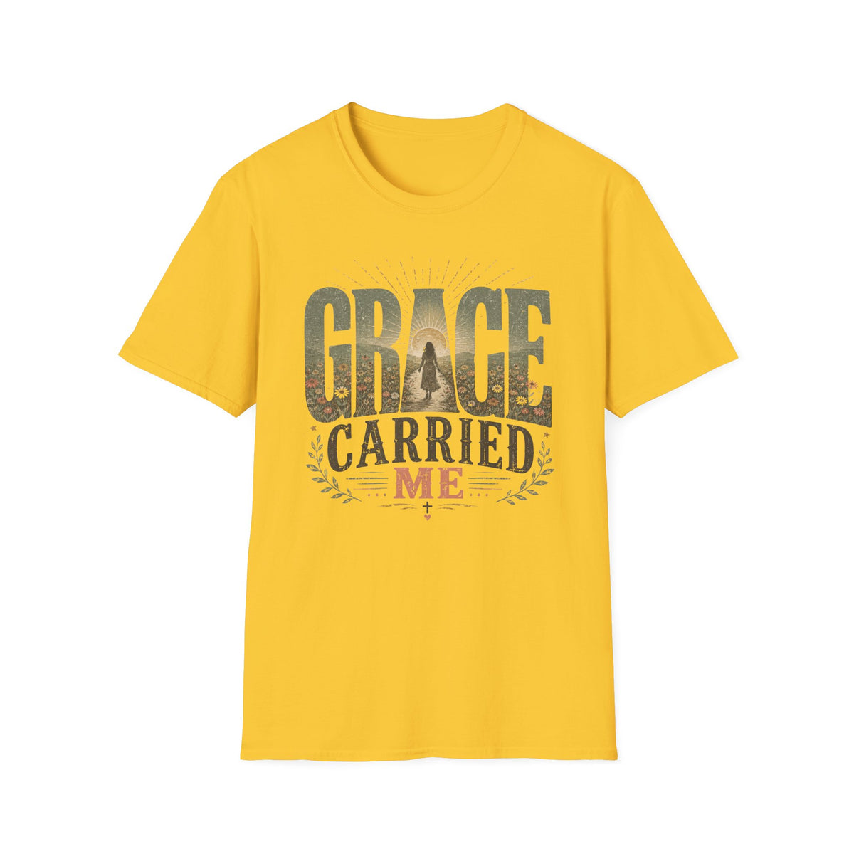Grace Carried Me T‑Shirt — Inspirational Christian Faith Graphic Tee