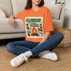 Fellowship Flannel & Fatigue T‑Shirt — Campfire Christian Retreat Tee