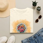 Be The Light Graphic T-Shirt — Floral Lightbulb Inspirational Tee