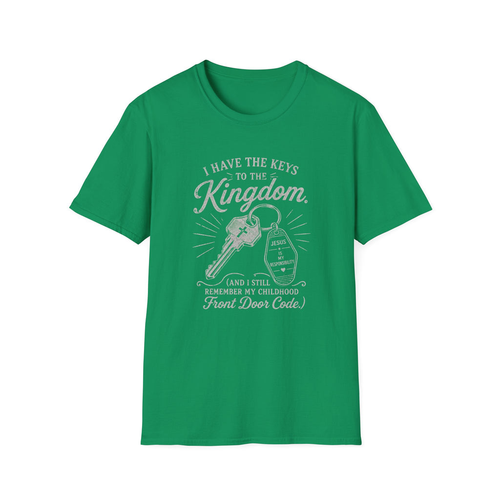 Kingdom Keys T-Shirt — "I Have the Keys to the Kingdom" Church Faith Tee