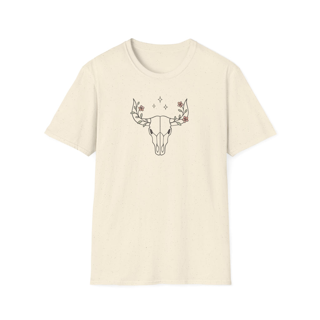 Floral deer skull T-Shirt