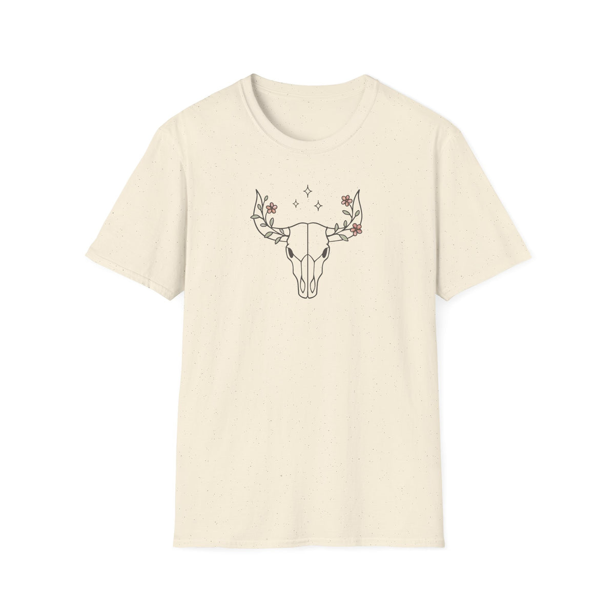 Floral deer skull T-Shirt