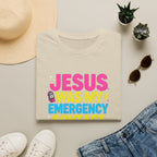 "Jesus Was My Emergency Contact Before It Was Cool" Christian Graphic Tee