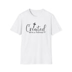 Created With a Purpose Christian T-Shirt — Faith Cross Inspirational Tee