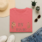T-Shirt — “Joy Has No Season” Floral Graphic Tee