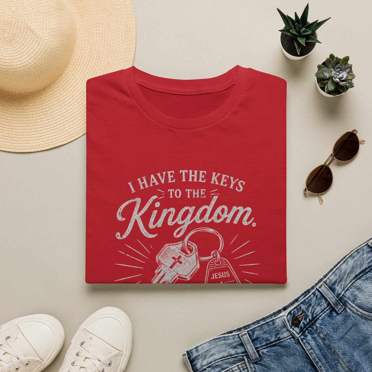 Kingdom Keys T-Shirt — "I Have the Keys to the Kingdom" Church Faith Tee