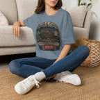 Global Flood Travel Badge T-Shirt – Vintage Ark Graphic Tee ("Unsubscribe from Humanity")