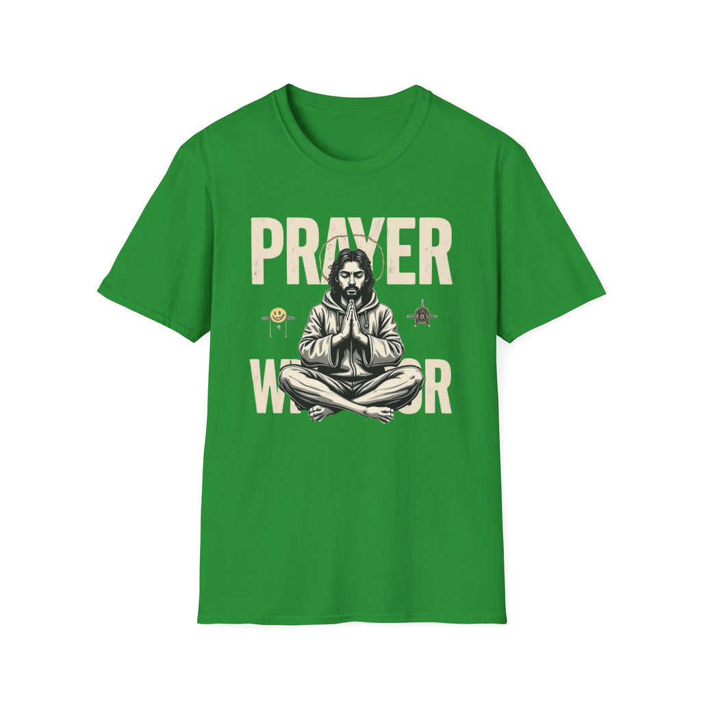 Prayer Warrior T-Shirt — Meditative Jesus Graphic Tee