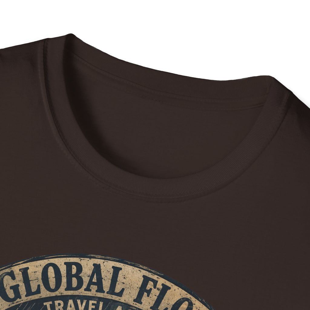 Global Flood Travel Badge T-Shirt – Vintage Ark Graphic Tee ("Unsubscribe from Humanity")