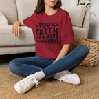 Your Faith Can Move Mountains T-Shirt — Inspirational Christian Tee (Matthew 17:20)