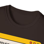 T-Shirt — "Powered by Jesus and Sarcasm" Graphic Tee