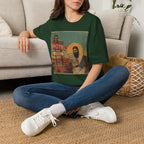 Desert Motel Graphic T‑Shirt — Vintage Roadside Jesus Art Tee