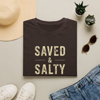 Saved & Salty T‑Shirt — Christian Beachy Faith Graphic Tee
