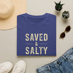 Saved & Salty T‑Shirt — Christian Beachy Faith Graphic Tee