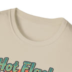 Hot Flash Summer Tour Retro Beach T-Shirt — Funny Menopause Graphic Tee
