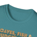 T‑Shirt — "Loaves, Fish & Budget Cuts: Miracles Don’t Cover Inflation"