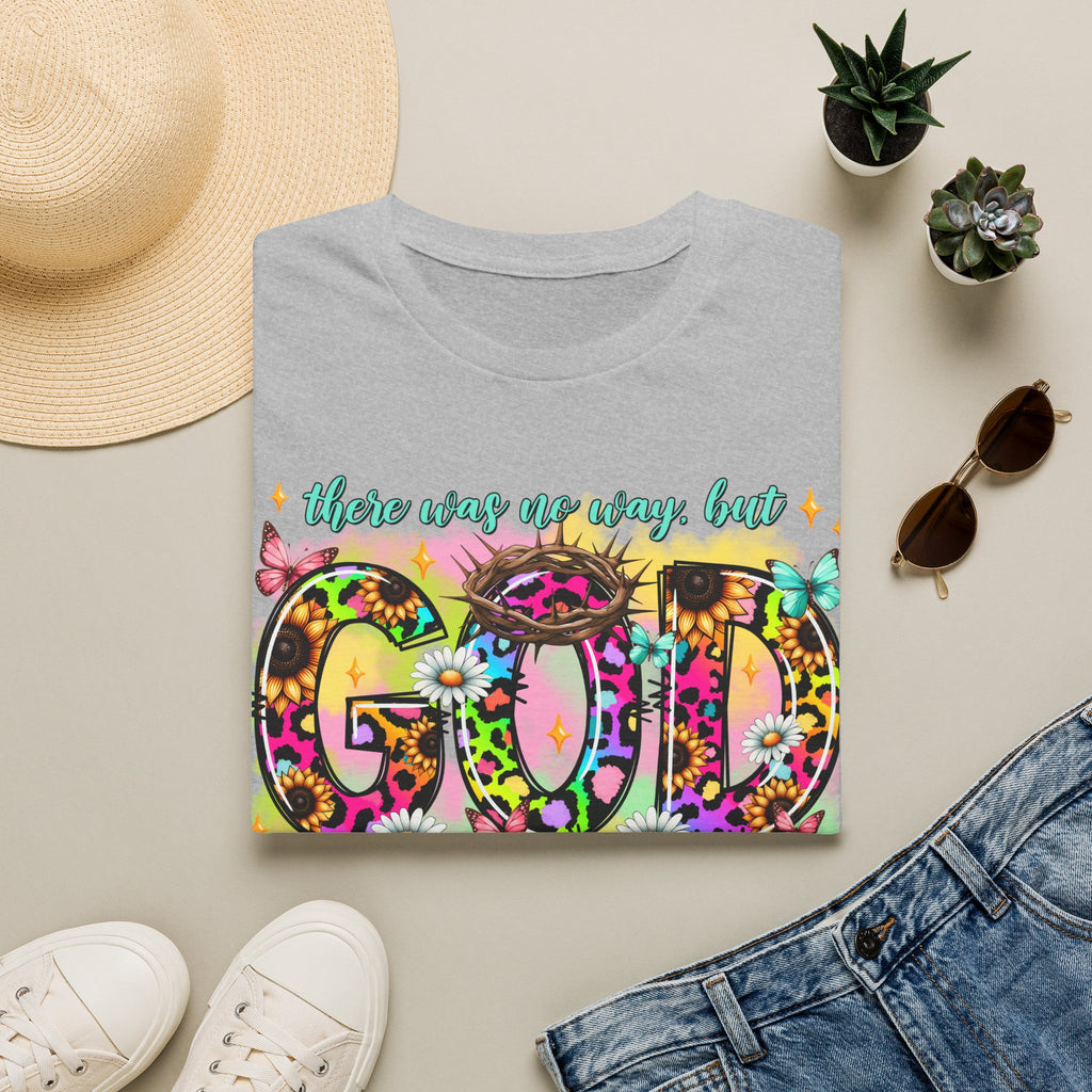 Floral 'God Made a Way' Christian Graphic T-Shirt