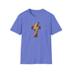 Vintage Lightning Bolt T-Shirt — Retro Distressed Yellow Bolt Tee