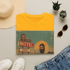 Desert Motel Graphic T‑Shirt — Vintage Roadside Jesus Art Tee