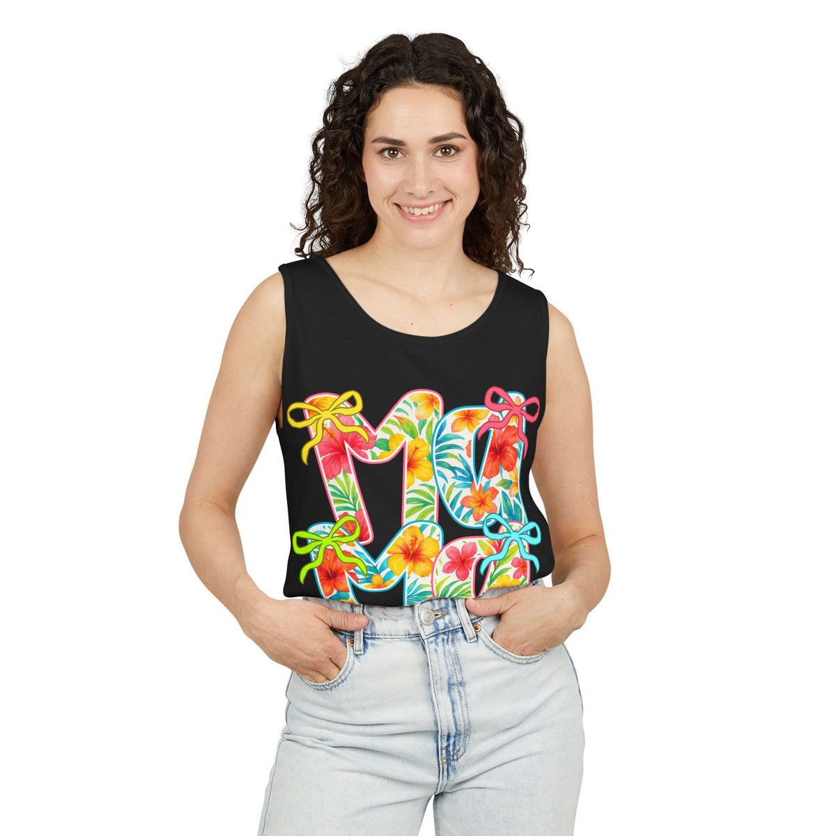 Hawaii Floral 'Mama' Tank Top — Tropical Vacation Beachwear