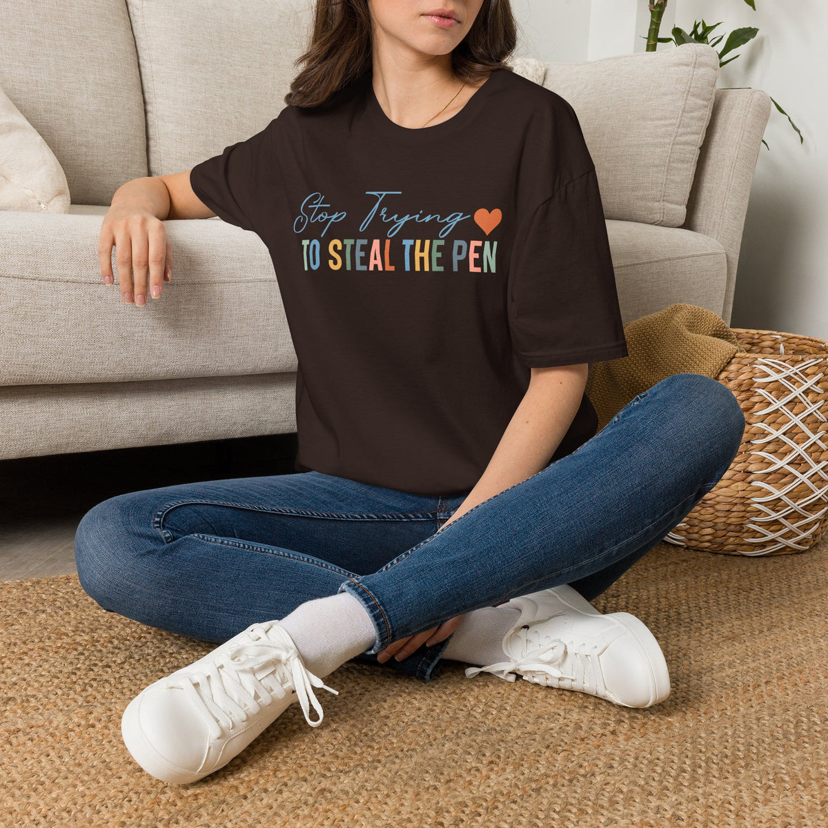 T-Shirt — "Stop Trying to Steal the Pen" Playful Nurse/Teacher Tee