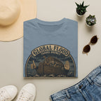 Global Flood Travel Badge T-Shirt – Vintage Ark Graphic Tee ("Unsubscribe from Humanity")