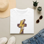 Vintage Lightning Bolt T-Shirt — Retro Distressed Yellow Bolt Tee
