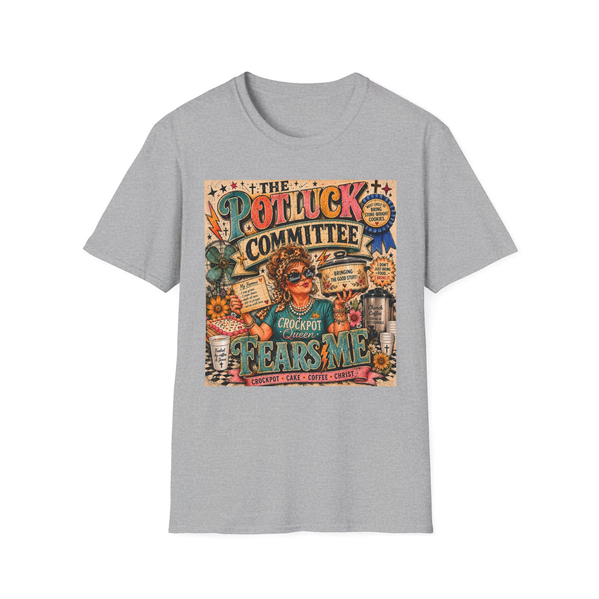 Potluck Committee T-Shirt — Vintage Retro Funny 'The Potluck Committee' Graphic Tee