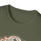 Christian T-Shirt — "Jesus Saves" Vintage Script Faith Tee