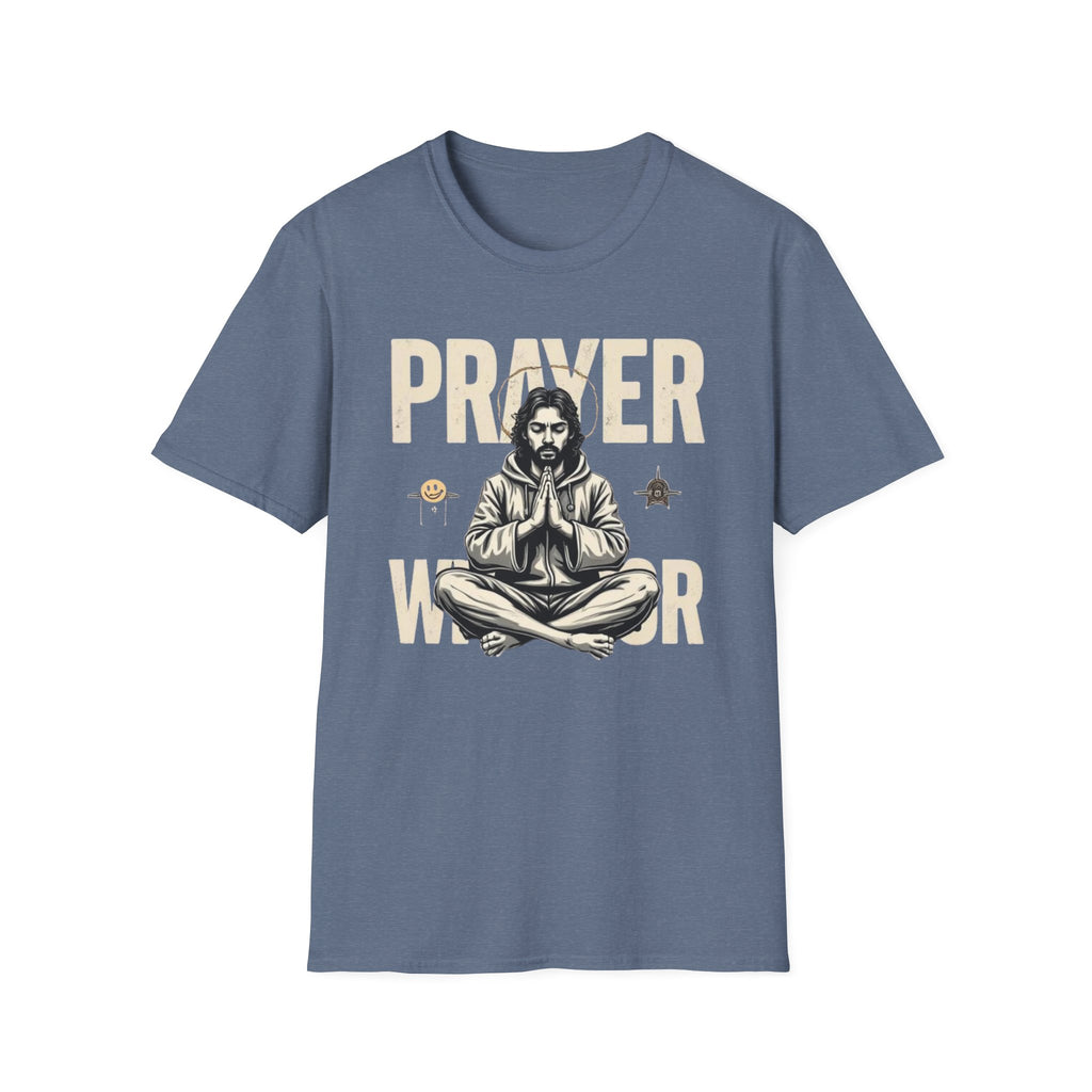 Prayer Warrior T-Shirt — Meditative Jesus Graphic Tee