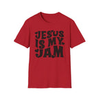 Jesus Is My Jam T-Shirt — Retro Heart Faith Tee