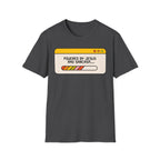 T-Shirt — "Powered by Jesus and Sarcasm" Graphic Tee