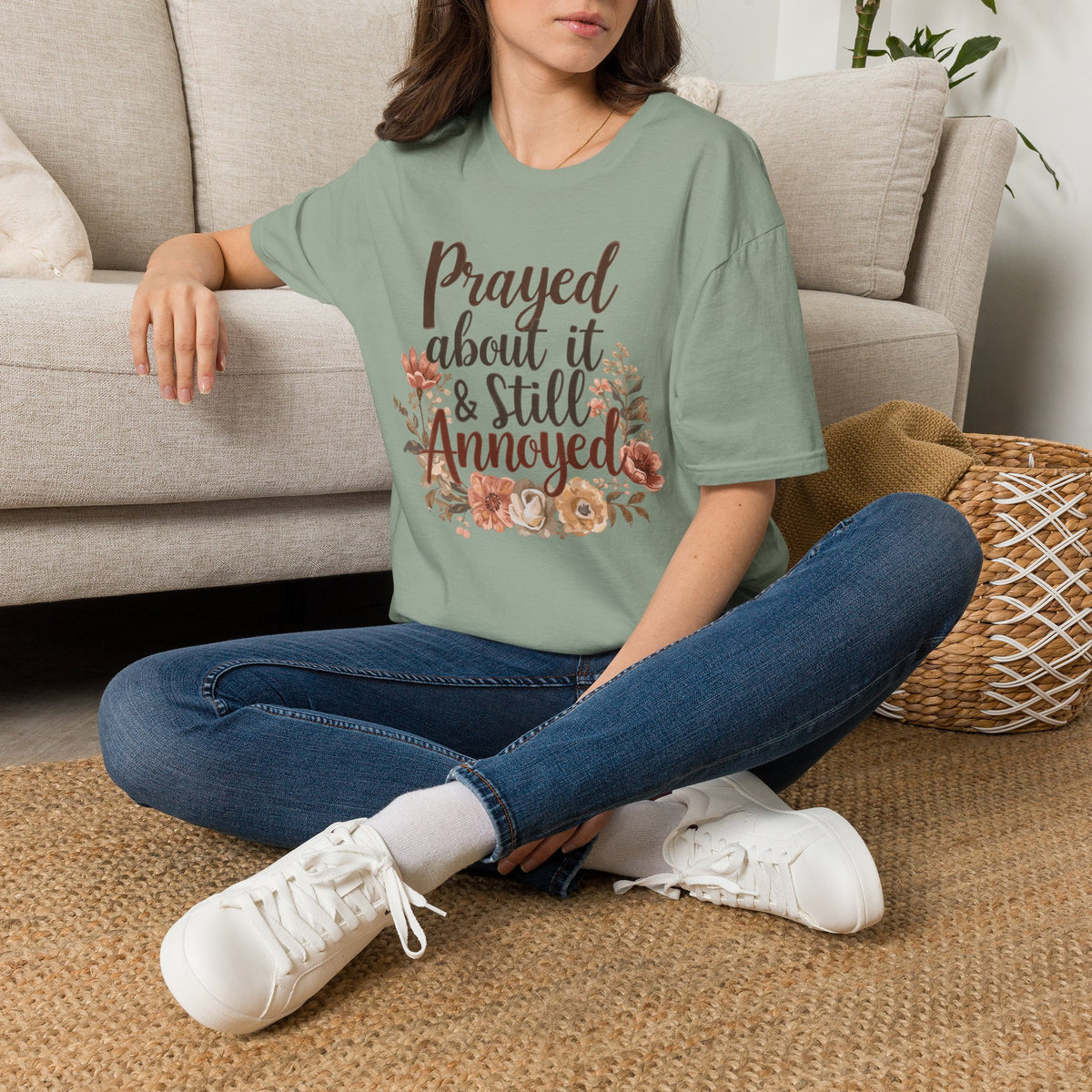 Prayed About It & Still Annoyed Floral T-Shirt