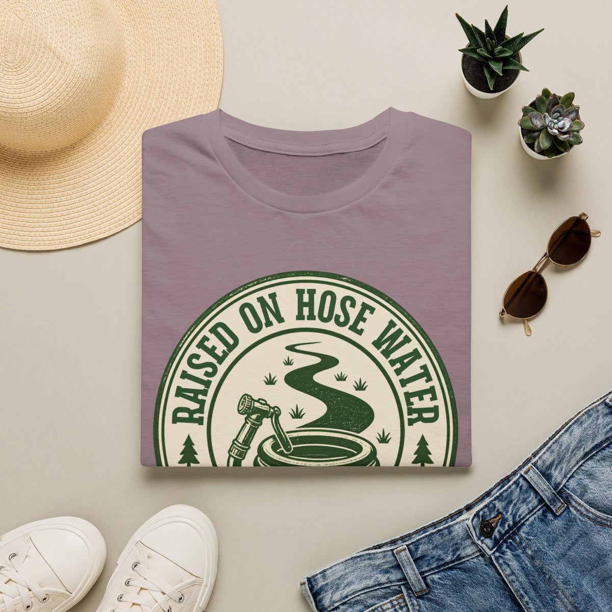 Raised on Hose Water T-Shirt — Rustic Country Farm Life Tee