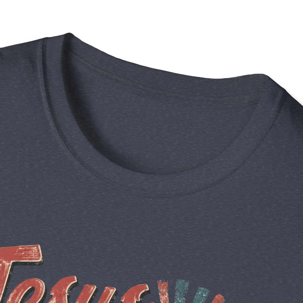Jesus Is The Only One Who Can Fix My Mess T-Shirt — Christian Vintage Cassette Graphic Tee