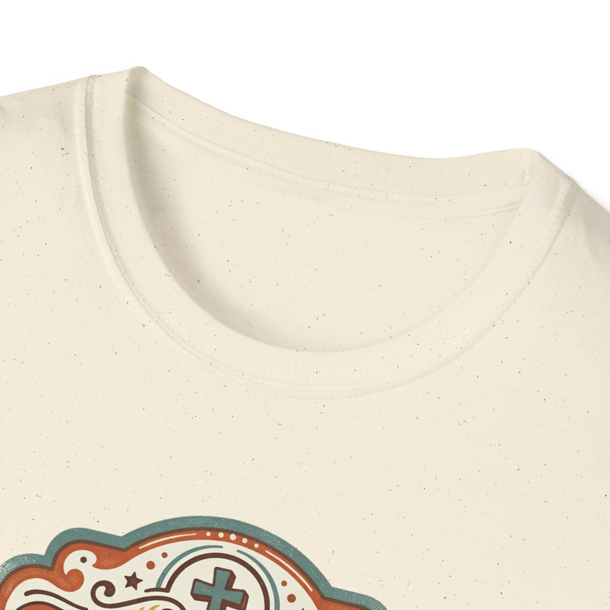Christian T-Shirt — "Jesus Saves" Vintage Script Faith Tee
